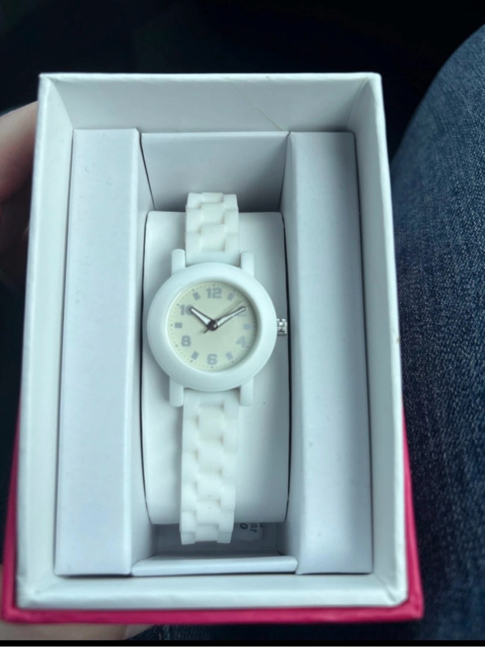 Target White Women's Silicone Link Watch